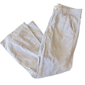 Daughters of the Liberation Anthropologie Linen Wide Leg Pant Sz 8
